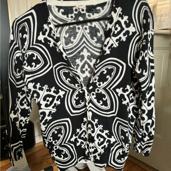 J. Crew black and white wool cardigan - Picture 6 of 10